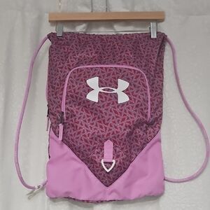 Under Armour Pink and Purple Backpack with Sporty Design